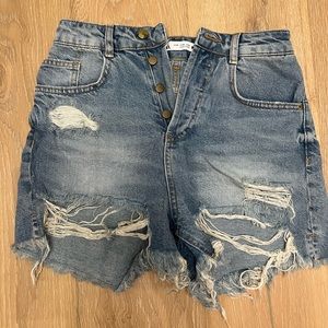 Zara high waisted shorts
